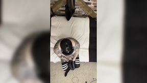 Facefucking Orgasms with Inked Whore