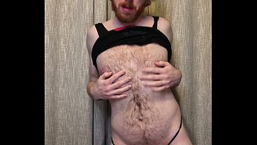 Dancing and Strip Teasing in a Crop Top Gstring