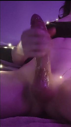 Sissy Femboy Big Hard Cock Handjob and Hot Cum