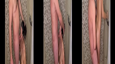 Best blowjob, deepthroat and fuck in shower