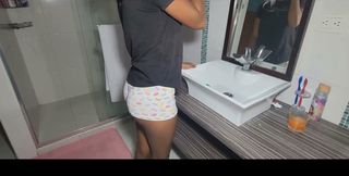 If I Fuck My Stepdaughter in the Bathroom When I Discover Her Alone at Home, Sex with Tayler