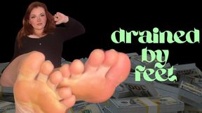 Drained By Feet - JOI Human ATM Wallet Drain Findom Financial Domination Orgasm Control Gooner Gooning Jerk Off Instruction Foot Worship Feet Soles Toes Verbal Humiliation Homewrecker Homewreck Homewrecking