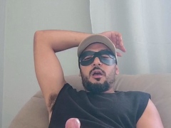 Boy moaning loudly with lust and masturbating intensely.