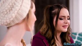 School Reporter Makes Way To Get Close To Sexy Lesbian