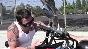 Nice brunette teeny loves a big old cock