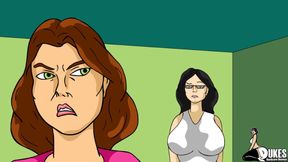 Stepmom finds out stepdaughter is doing porn the hard way