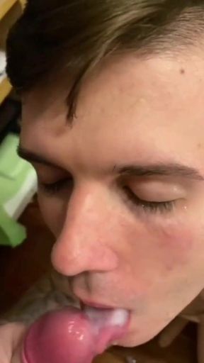 I like to take a stream of cum on my tongue