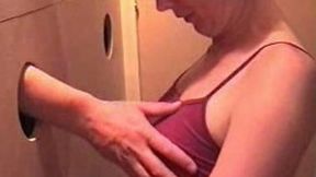 First glory hole experience of my sizzling hot wife