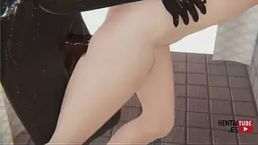 DanDaDan Hentai - Momo Fucked by a big black dick in the shower - Japanese Asian Manga Anime Cartoon Game Porn Video Animation