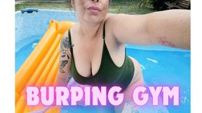 BURPING WHILE DOING AQUAGYM
