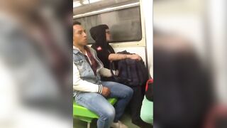 Twink Jerks Off in a Train During Travel