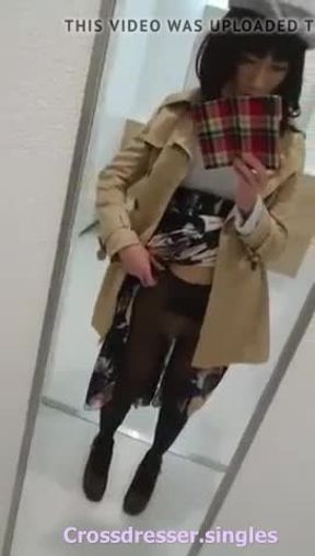 absolutely beautiful crossdresser cums handsfree 3