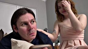 Sell Your GF - Rebeca Fox - Redhead fucked on her boyfriend's lap