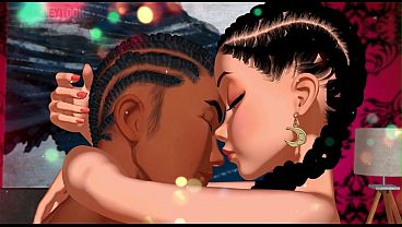 Ebony's 4K Big Butt Threesome