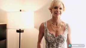 Anzee: Big-titted wife and mom fucks a big, young cock & gets a giant facial