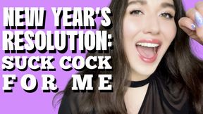 Your New Year’s Resolution: Suck Cock - Goddess Venus - Bisexual Encouragement