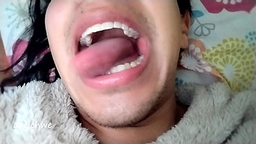 Tongue out of my mouth