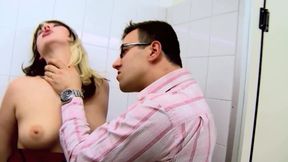 German Domination Blonde Sluts in Cage and Bathroom