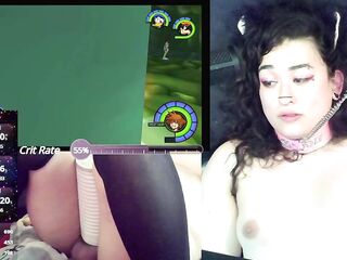 Kingdom Hearts speedrun by Cute Transgirl punk kitten During the time that Stream controls her Sex-toy and Oral Machine part 14/19