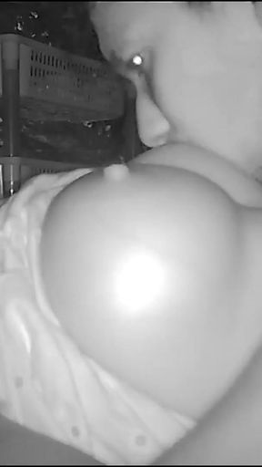 Memorable moment from &quot;Indian tamil village house wife kissing housband&quot;