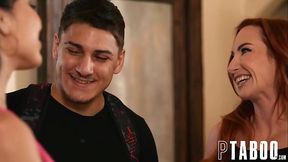 Petite MILF gives a deepthroat blowjob in POV reality scene