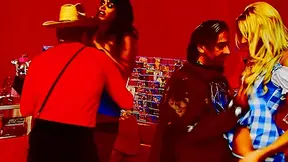 Sex shop fuck fest is finally under way