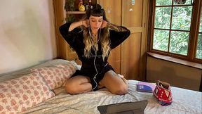 I pay my school teacher for his teachings during the personalized virtual class, it makes me horny and everything gets out of control