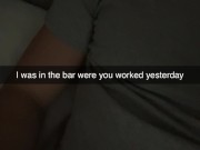 A bartender cheats with me after Club! Snapchat