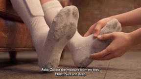 Soccer Players Sniff and Lick Feet and Socks