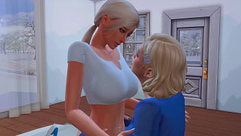 futanari stepmom arranged hard anal sex for a straight stepdaughter sims me hentai animation