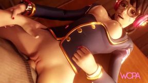 [ WOPA ] - Fucking innocent D.VA's small pussy - (3D HD)