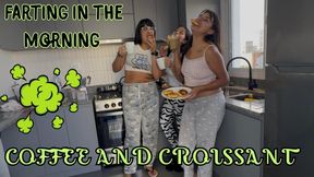 A stinky breakfast! Coffee and a croissant + farts