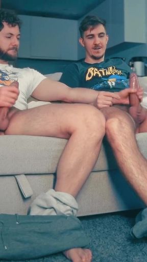 Got Hard Watching TV with My Bro