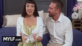 Austin Pierce, Little Puck And Quinton James In A Good Demure Wife Can Please Two Cocks At Once, And Her Husband Loves Sharing Her With Her Stepson