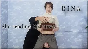 She reading the news. - Fetish Japanese Video