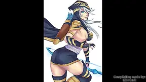 Ashe Tempts Her Enemies with Sultry Moves in Hot LoL Fantasy Action