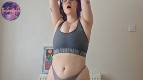 Gym Bra Bounce and JOI