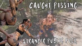 Caught Pissing in Public & Fucked