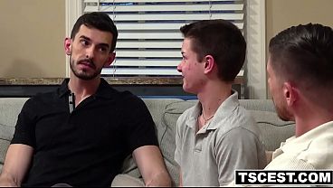 FTM boy Colby Tate takes two batches of fresh family sperm from Derek Spears and Guy Spencer in his boycunt!