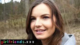 Best friends tease each other in public before intimate pussy licking