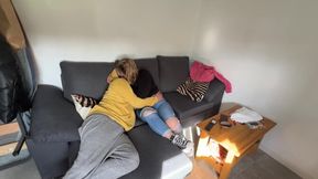 Unfaithful girlfriend offers birthday sex for cash while sucking rod and