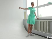Alla Sinichka being sexy while dressed