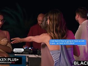 Blacked BBC-Hungry Besties Elena Vedem, Vanessa Alessia, & Sophie Weber Take Turns Riding Freddy's H