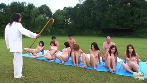 Asian housewife sucks and rides member in cowgirl position.