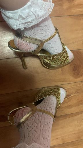 Lacy Socks in Heels