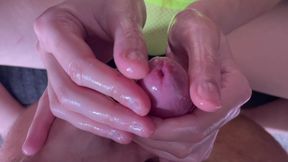 Italian Big Tits MILF Artemisia Love Edging Sesh with Roman Gucci's Dick Oily Dick and Big Boobs Super Hot Horny Italian Couple