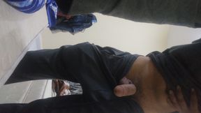 A video of a boy secretly loving his body at home