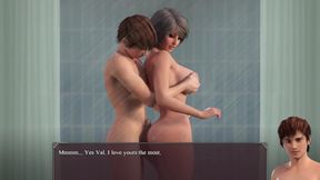 Stepbrother's Wife Teach Me How to Take a Shower Together