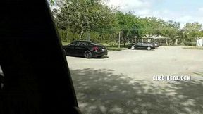 isabella, flame`s riding big cock in park, parking, lot