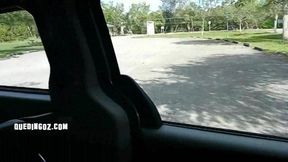 isabella, flame`s riding big cock in park, parking, lot